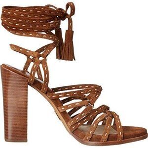 MICHAEL KORS-Rowan-Luggage-Sport Suede Sandal-SIZE 7.5-NEW!